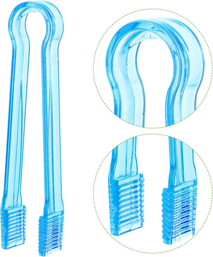 10 Pcs Plastic Buffet Serving Tongs, Clear Kitchen Tongs Mini Serving Utensil Tongs for Food Ice Salad Buffet Barbecue Cookies, 6.3 Inches