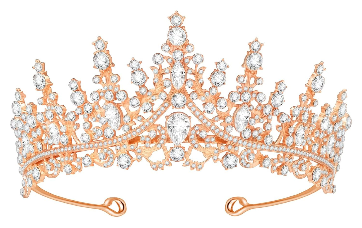 Tiara Crown for Women, Headband Hair Accessories for Birthday Wedding Party Costume Pink