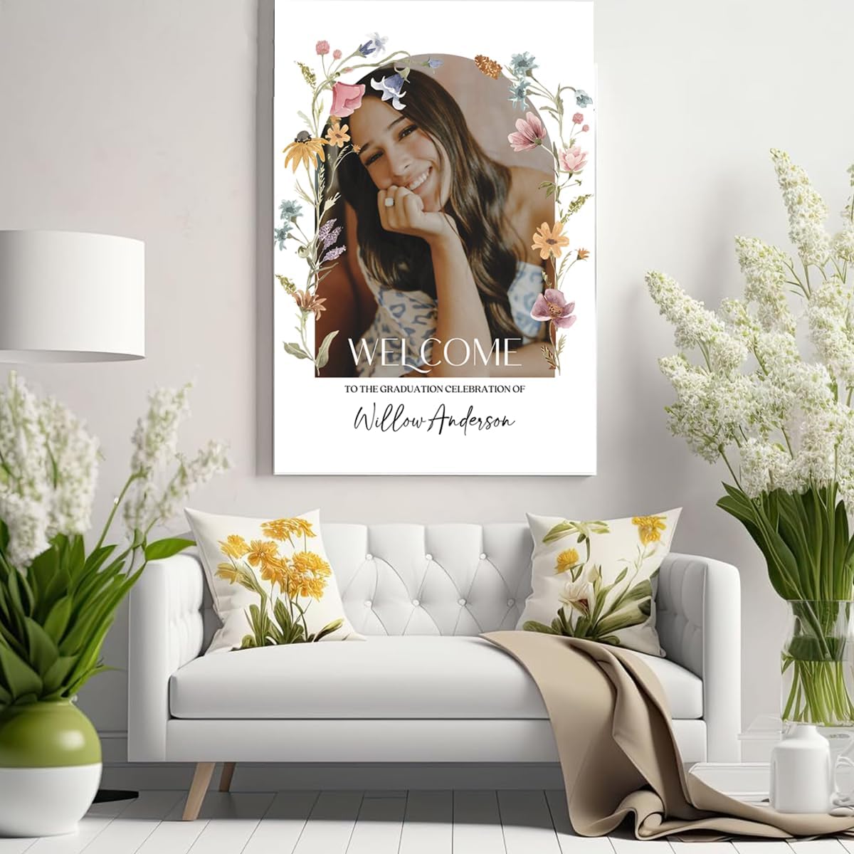 Graduation Party Welcome Sign, Photo Graduation Poster, Graduation Decorations, Grad Party Sign, Grad Welcome Sign, Graduation gift for best friend, Graduation gift for daughter, sister, brother - 1