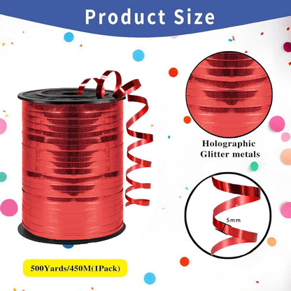 500 Yard Premium Burgundy Curling Ribbon,Curling Ribbon for Gift Wrapping Balloon for Party Birthday Wedding Decoration,Holiday Decorations Art Crafts, Florist Flower