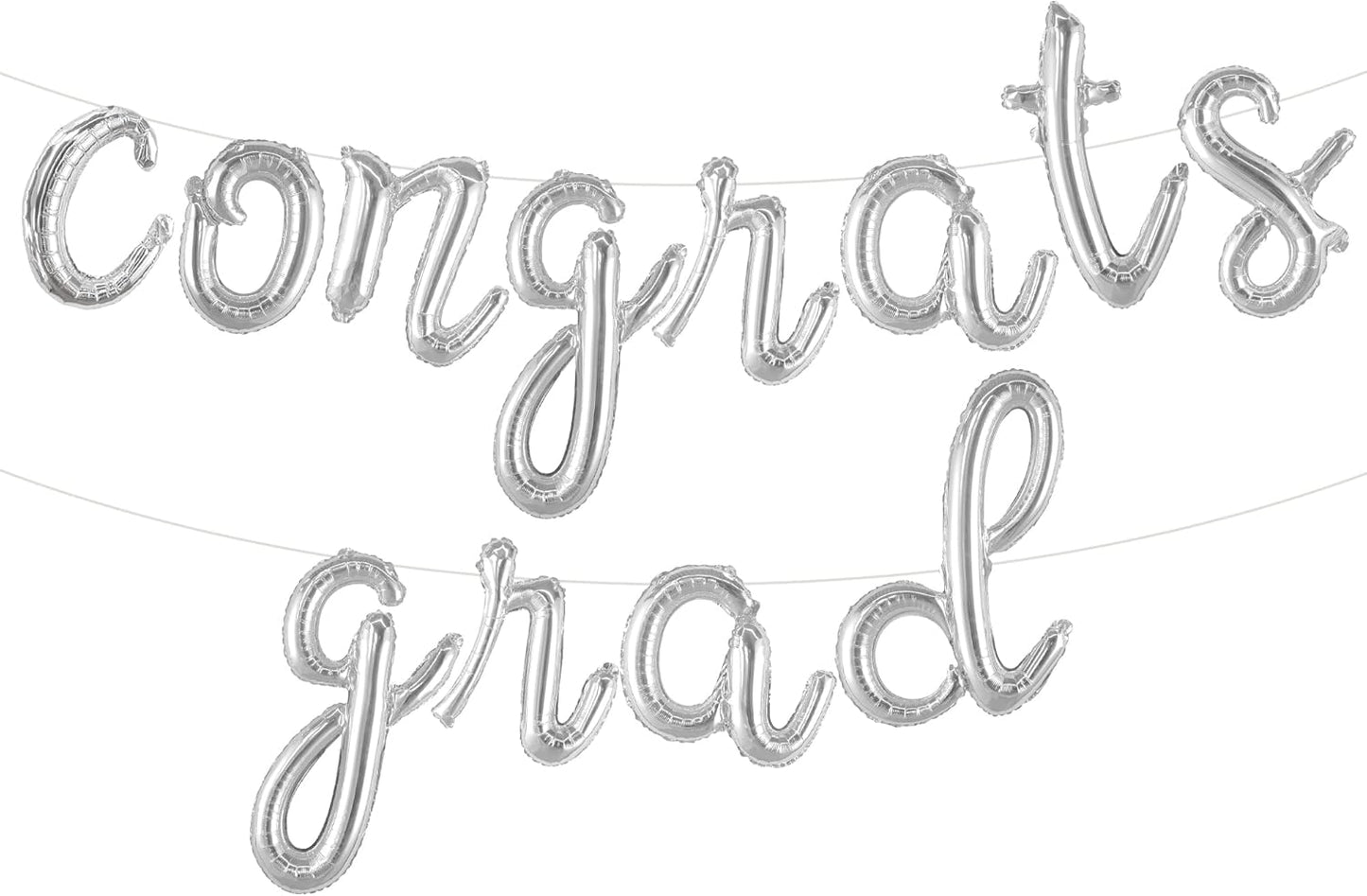 Graduation decorations 2026 | Rose Gold Congratulations Balloons - 16 Inch | Script Congrats Grad Balloons for Graduation Decorations Class of 2026 | Grad party decor, KatchOn