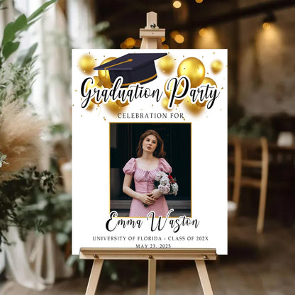 Personalized 2026 Graduation Party Welcome Sign, Minimalist Grads Decor, Class of 2026 Graduation Party Poster, Custom Graduation Party Sign, Congrats Grad Decorations Design 2