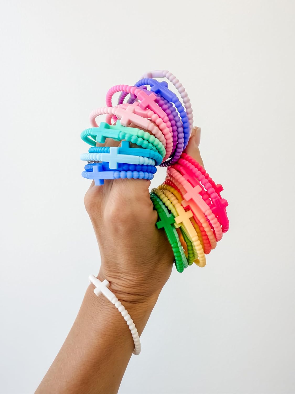 Ryan & Rose Jesus Bracelets - Cross Silicone Bracelet