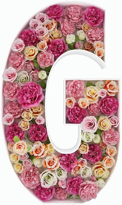JW Passion - Premium Quality Made 3FT Tall Mosaic Balloon Frame Big Marquee Light Up Letters DIY Kit for Birthday Party Wedding Backdrop Decor Letter A Pre-Cut Foam Board