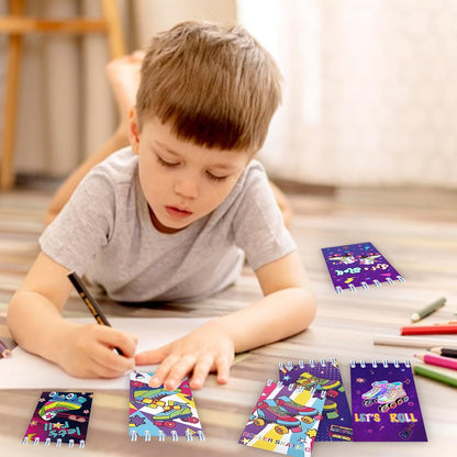 24 PCS Roller Skate Party Favors Roller Skating Notebook Roller Small Notepads Retro 60s & 80s Party Favors Supplies Roller Skating Party Decorations Retro Hip Hop Birthday Supplies