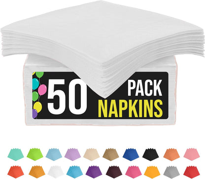 Party Solids Purple Paper Napkins Disposable Everyday 50 Pcs 2 Ply Purple Dinner Napkins Paper Everyday For Parties & Party Supplies