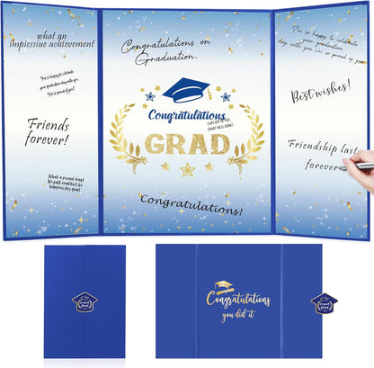 Graduation Decorations 2026, Black Gold Graduation Guest Book, Class of 2026 Grad Guestbook for Graduates Signature Congrats Grad Graduation Party Decorations Favors Supplies Gifts Idea Table Decor
