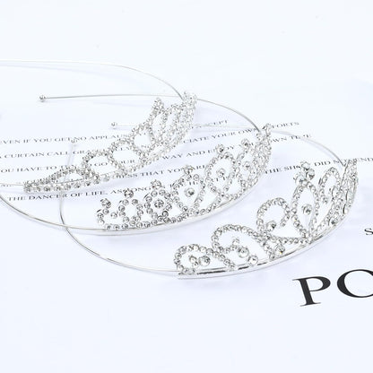 Lawie 8 Pack Birthday Tiaras, Rhinestone Crystal Princess Crowns, Silver Headbands for Women, Party Dance Homecoming Wedding Bridals
