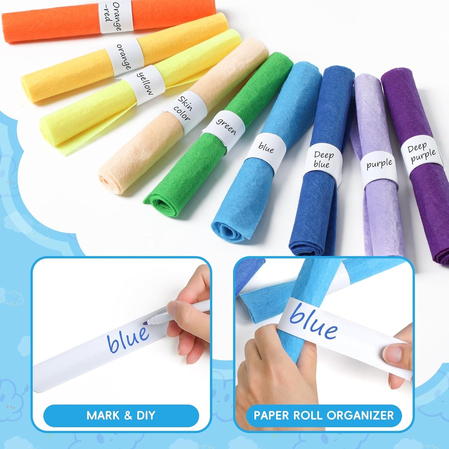 RICEDUO 36Pcs Slap Bracelets Bulk - White DIY Blank Snap Bands for Kids Birthday Party Favors, School Crafts, Halloween Christmas Goody Bag Fillers, Creative Blank Wristbands for Events