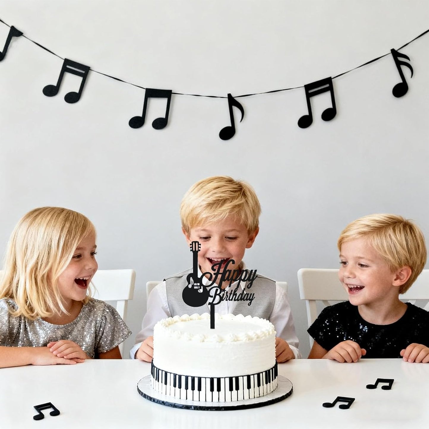 DIY Happy birthday Cake Topper Black Acrylic
