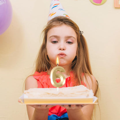 BEAN LIEVE Blue Birthday Candles - Number Cake Candles, Happy Birthday Numeric Candles Number 0 1 2 3 4 5 6 7 8 9 Used for Cake Decoration on Birthday Parties and Wedding Anniversary Celebration