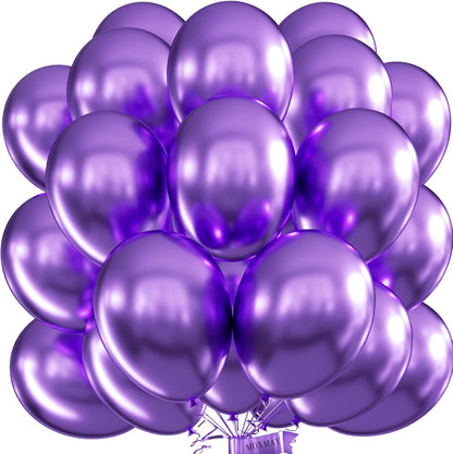 Party Balloons 12inch 50 Pcs Latex Confetti Balloons Birthday Balloons Party Decoration Wedding Baby Shower Christmas Party-Confetti Silver