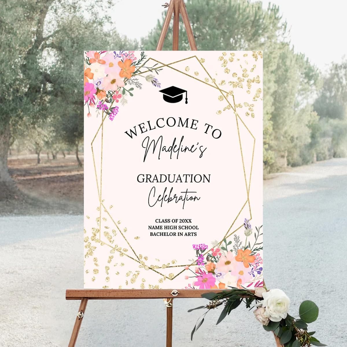 Graduation Party Welcome Sign, Photo Graduation Poster, Graduation Decorations, Grad Party Sign, Grad Welcome Sign, Graduation gift for best friend, Graduation gift for daughter, sister, brother - 1