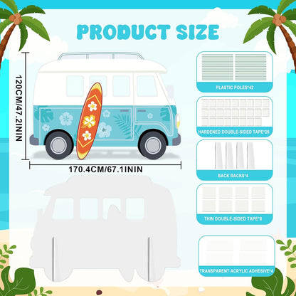 6.6 Feet School Bus Photo Prop Cardboard Cutout Selfie Frame Life Size Graduation Party Decor End of Year Photo Booth Stand Up Welcome Back Party Backdrop for Students Teacher Classroom Decoration