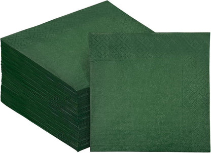 24 colors Cocktail Napkins 5 * 5inch disposable Beverage Napkin paper for Cocktail, Wedding, Dinner，Brithday Party Dessert Wine Paper Napkins（ 120 Count）