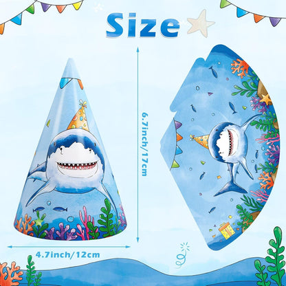 WERNNSAI Birthday Party Hats - 12 Pcs Birthday Party Supplies Cone Hat Headbands Colorful Paper Party Hats for Kids