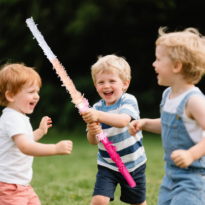 2pcs Pinata Buster Sticks, Pink Smashing Pinata Stick with Blindfold & Confetti Pinyata's for Girls Piñata Toys for Kids Adults Celebrations Parties Events
