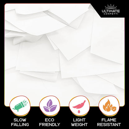 Ultimate Confetti, Multicolor Biodegradable Confetti - Rectangular Fluttering Tissue Paper Confetti for Cannon and Launcher use - Best for Holidays, Birthday, Wedding, and Parties - 1 lb, 16 oz