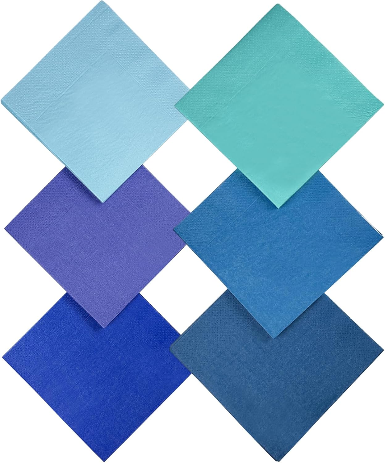 24 colors Cocktail Napkins 5 * 5inch disposable Beverage Napkin paper for Cocktail, Wedding, Dinner，Brithday Party Dessert Wine Paper Napkins（ 120 Count）