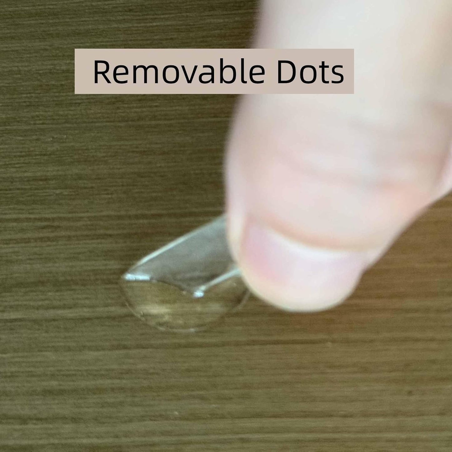 Clear Glue Dots Removable Sticky Tack, Waterproof Poster Putty Double Sided Dots for Party Decoration Picture (100, 0.39'' * 0.79'' Rectangle)