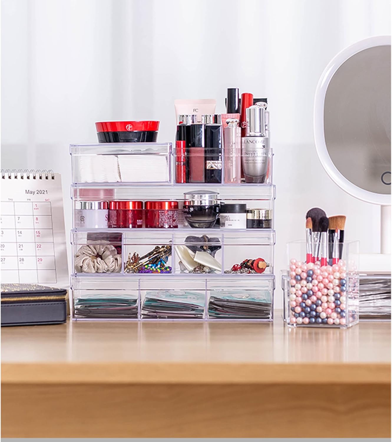 KissYou Acrylic Box Clear Boxes with Lid 12 Packs Small Candy Box Display Square Cube Wedding Graduation Party Decorations Jewlry Gift Box