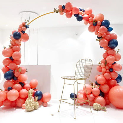 Wokceer Round Backdrop Stand 8FT Gold Wedding Arch Metal Circle Balloon Arch Stand for Birthday Party Wedding Bridal Shower Anniversary Ceremony