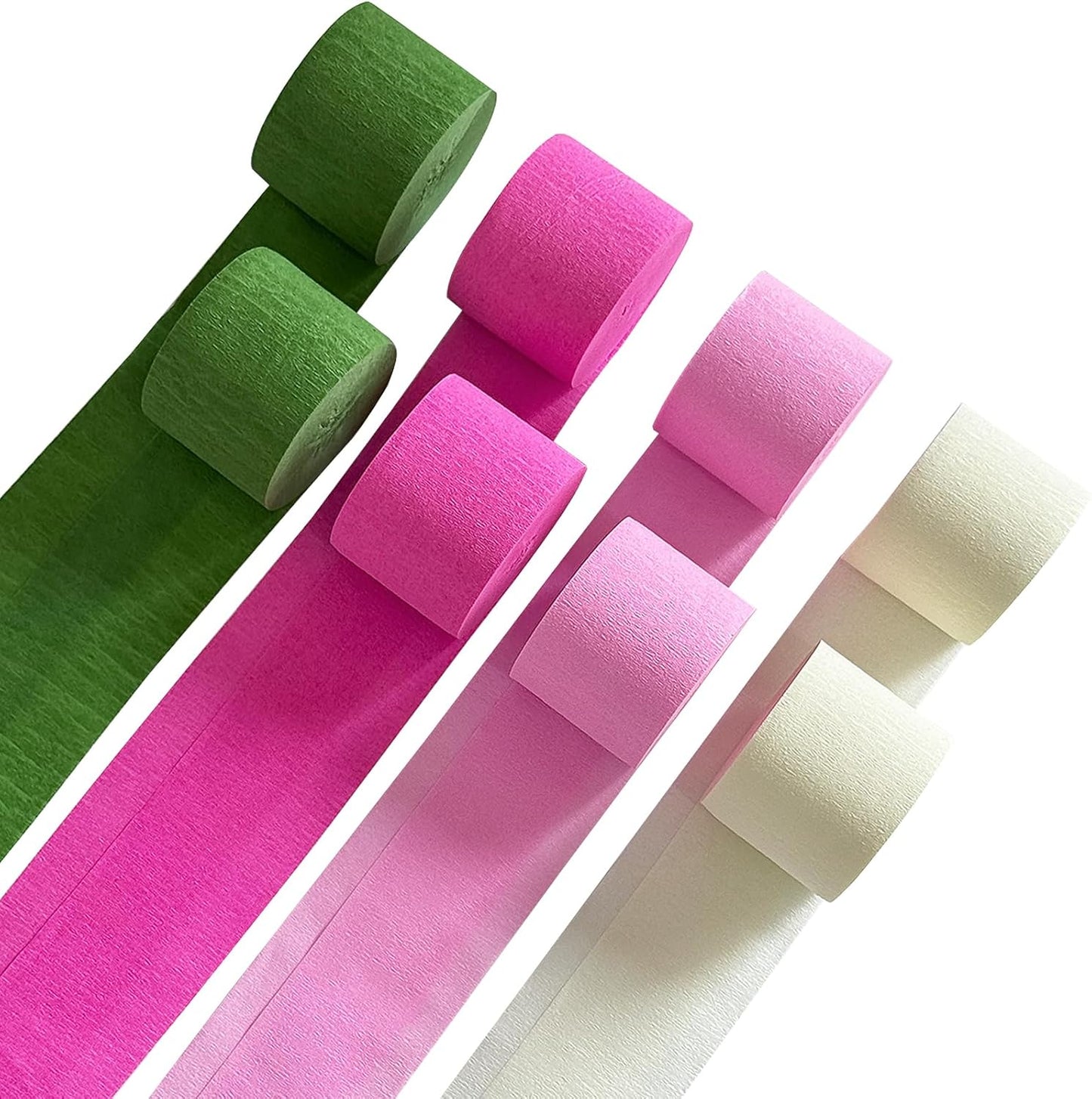 Blue Crepe Paper Streamers 8 Rolls 656 ft Crepe Paper Decorations for Birthday Party, Baby Shower or Reunion (Blue Gradient)