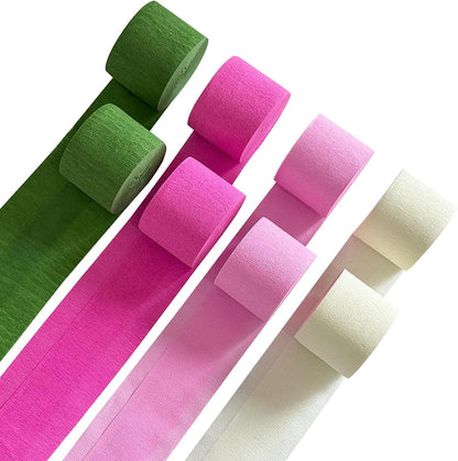 Blue Crepe Paper Streamers 8 Rolls 656 ft Crepe Paper Decorations for Birthday Party, Baby Shower or Reunion (Blue Gradient)