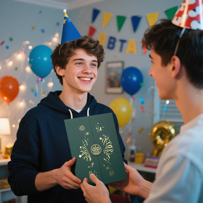 Rose Gold Birthday Party Decorations,18" x 12" Creative Birthday Decorations Guest Sign in Book Alternative, for Men and Women of All Ages, Happy Birthday Party Supplies