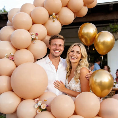 110pcs Black Balloon 12 inch, Black Latex Balloons for Birthday Party Baby Shower Wedding(with 2 Ribbons). - Colors A