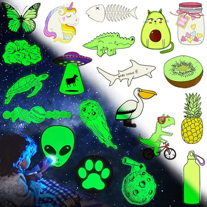QTL Neon Stickers for Teens & Students Prizes, Waterproof Vinyl Party Favor Stickers, School Rewards, Water Bottle and Laptop, 50PCS - Colors B