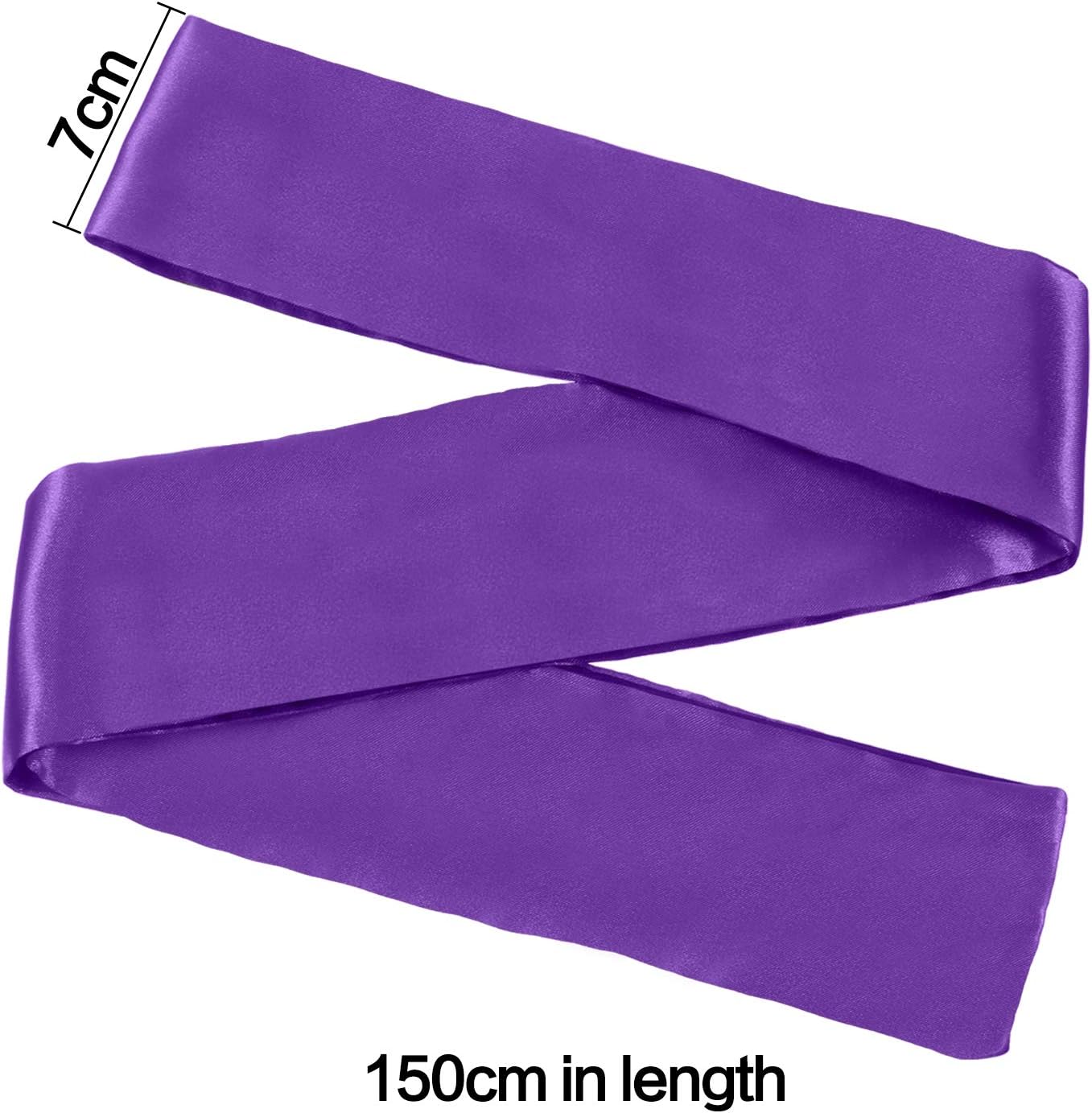 Hestya 2 Pack Sleeping Mask Satin Eye Mask (Black Red) Blindfold, 150 cm