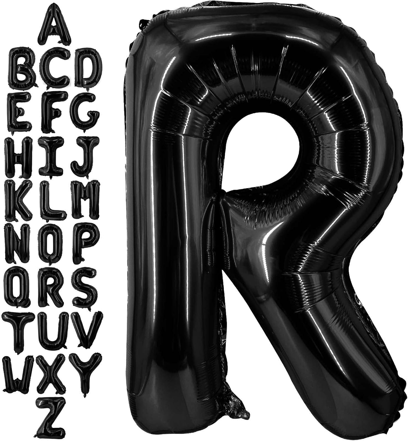 40 Inch Black Letter A Balloons, DIY Phrase Foil Alphabet Letter A Balloons DIY Word A Banner for Birthday Anniversary Celebration Graduation Party Supplies Decoration