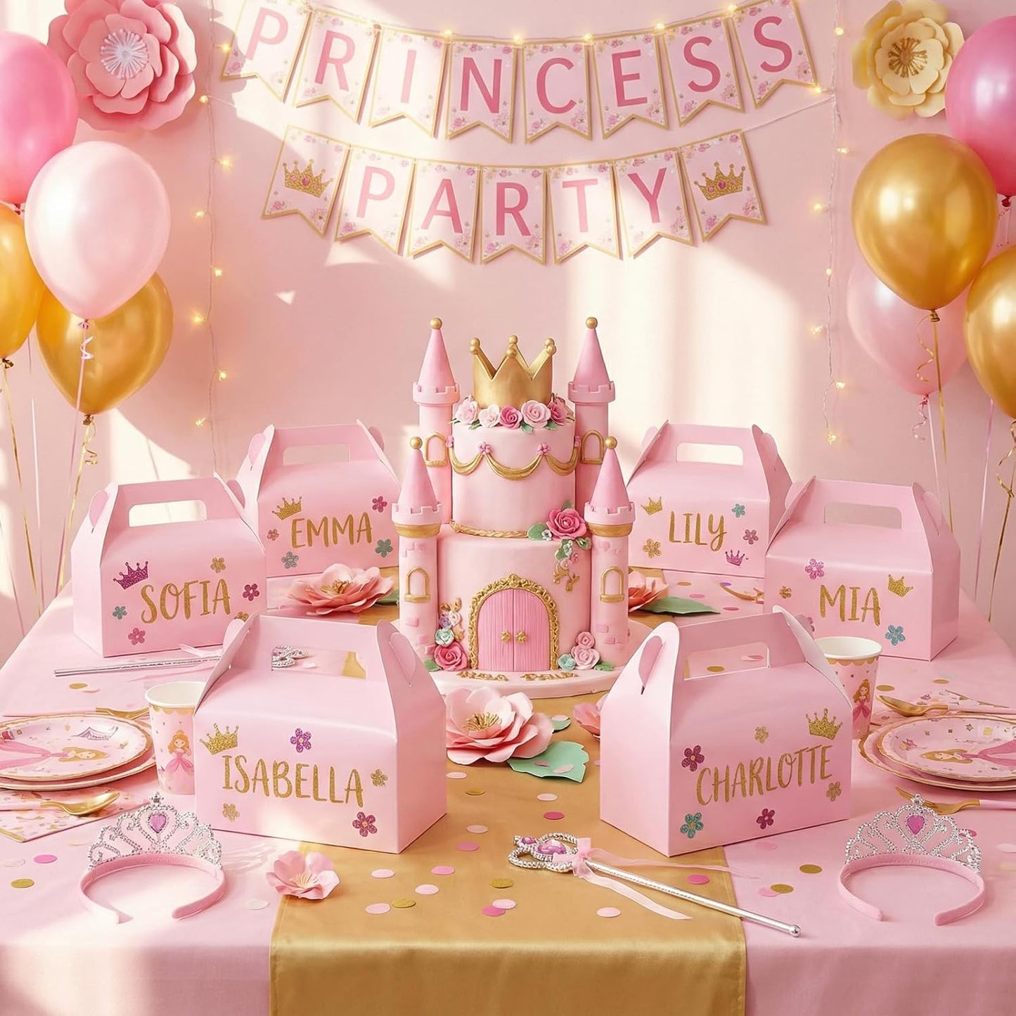UnicoPak 30 Pack Party Favor Boxes Treat Boxes, White Gable Gift Boxes for Party Favors Goodies Cookies Treats Candies Meals Lunch, 6.5x3.5x3.5 Inches