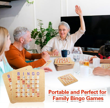 GSE Games & Sports Expert Finger-Tip Bingo Master Board with Sliding Windows, Bingo Cardboard Calling Card