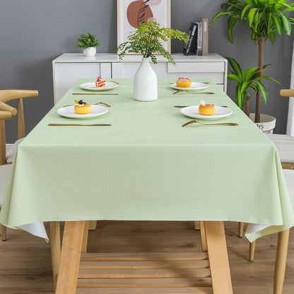 Rectangle Table Cloth,100% Waterproof Tablecloth Oil Proof Spill Proof Vinyl Table Cloth, Wipe Clean Plastic Table Cover for Dining, Camping, Indoor and Outdoor 52" x 70",Leaves