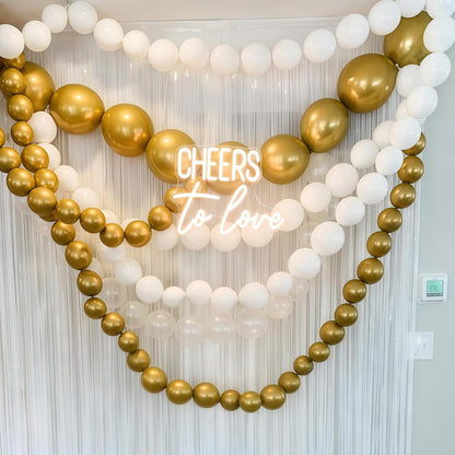 Gold Quick Link Balloons, 60PCS Linking for Balloon Wall Arch Chains, 6inch Linkable for Wedding Birthday Baby Shower Engagement Graduation Party Decorations