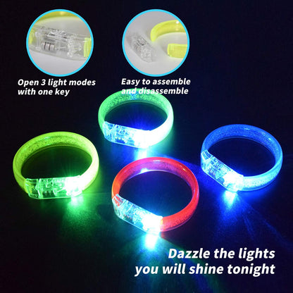 M.best 112pcs Glow Bracelets Glow in The Dark Party Supplies Bracelets Toys for Kids Birthday Halloween Christmas Party Favors