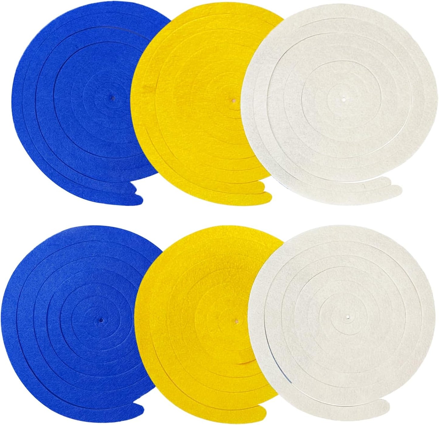 36 Pcs Blue Hanging Swirl Decorations Ombre Royal Blue White Felt Swirl Streamer Spiral Ceiling Garland for Birthday Wedding Baby Shower Graduation Under The Sea Nautical Ahoy Achor Party Supplies