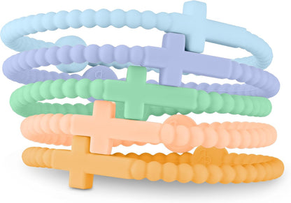 Ryan & Rose Jesus Bracelets - Cross Silicone Bracelet
