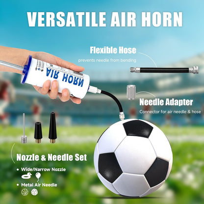 Air Horn for Boat Graduation Party Sports Events Beer Horns Dog Air Horn Self Defense Portable Air Pump Horn(ABS large handheld horn)