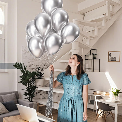 110pcs Black Balloon 12 inch, Black Latex Balloons for Birthday Party Baby Shower Wedding(with 2 Ribbons). - Colors A