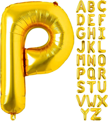 Lovoir 40 Inch Large Gold Letter A Balloons Big Size Jumbo Mylar Foil Helium Balloon for Birthday Party Celebration Decorations Alphabet Gold A