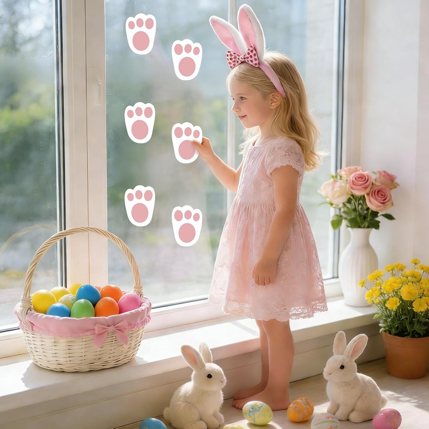 AhfuLife Easter Egg Scavenger Hunt Clue Cards for Family Friends, 27 Cards Set with Clues, Rules, Answers, Winner Cards for Easter Party Activities, Games Indoor, Easter Party Decorations Supplies