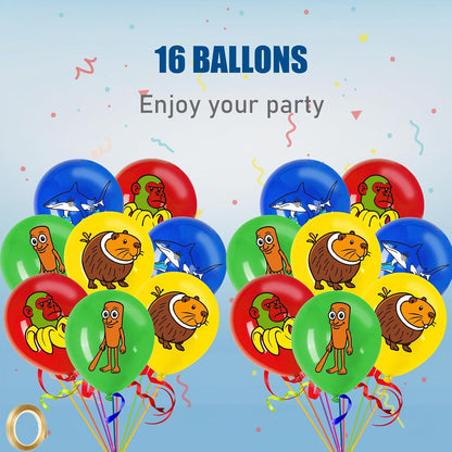 TJLMCORP Italian Brainrot Party Game, Pin the Tail Party Game Set With 24 Stickers and and 2 Blindfolds, Tralalero Themed Birthday Party Supplies, Brain Rot Party Decorations（Tung Tung Tung Sahur）
