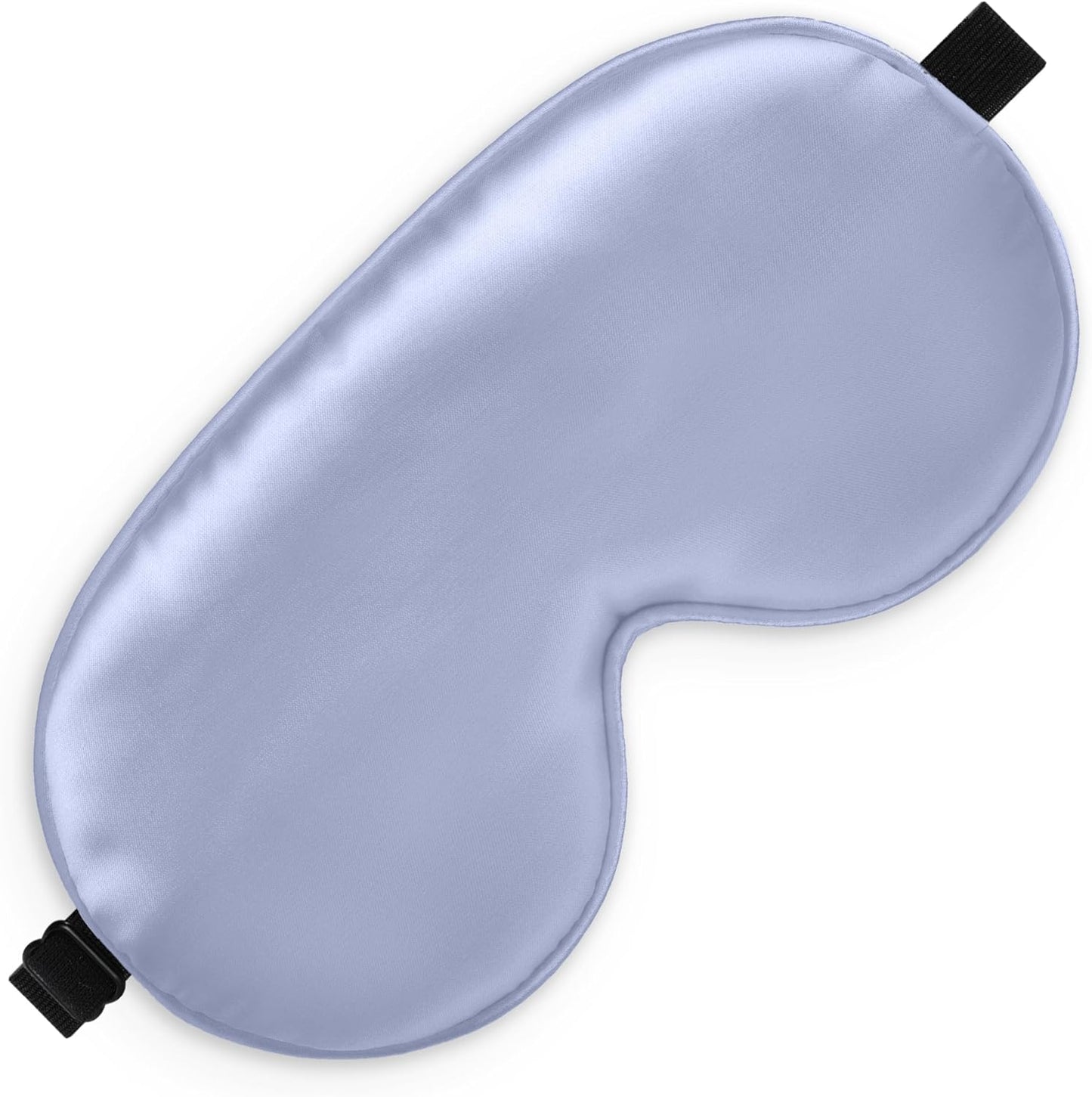 Silk Eye Mask with Adjustable Strap, Satin Blackout Sleeping Mask for Men&Women, Comfortable Blindfold Eyeshade for Night Sleep(Blue)