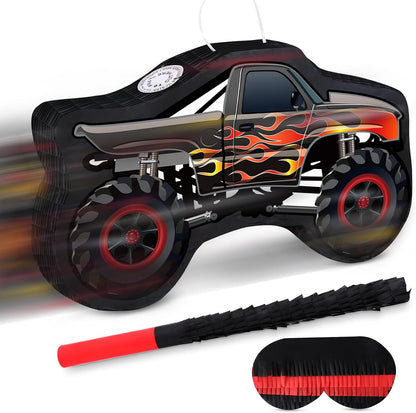 Hooqict Mexican Pinata with Blindfold and Bat Stick Party Pinata for Fiesta Carnival Cinco de Mayo Decorations Kids Adults Mexican Party Games Birthday Party Supplies