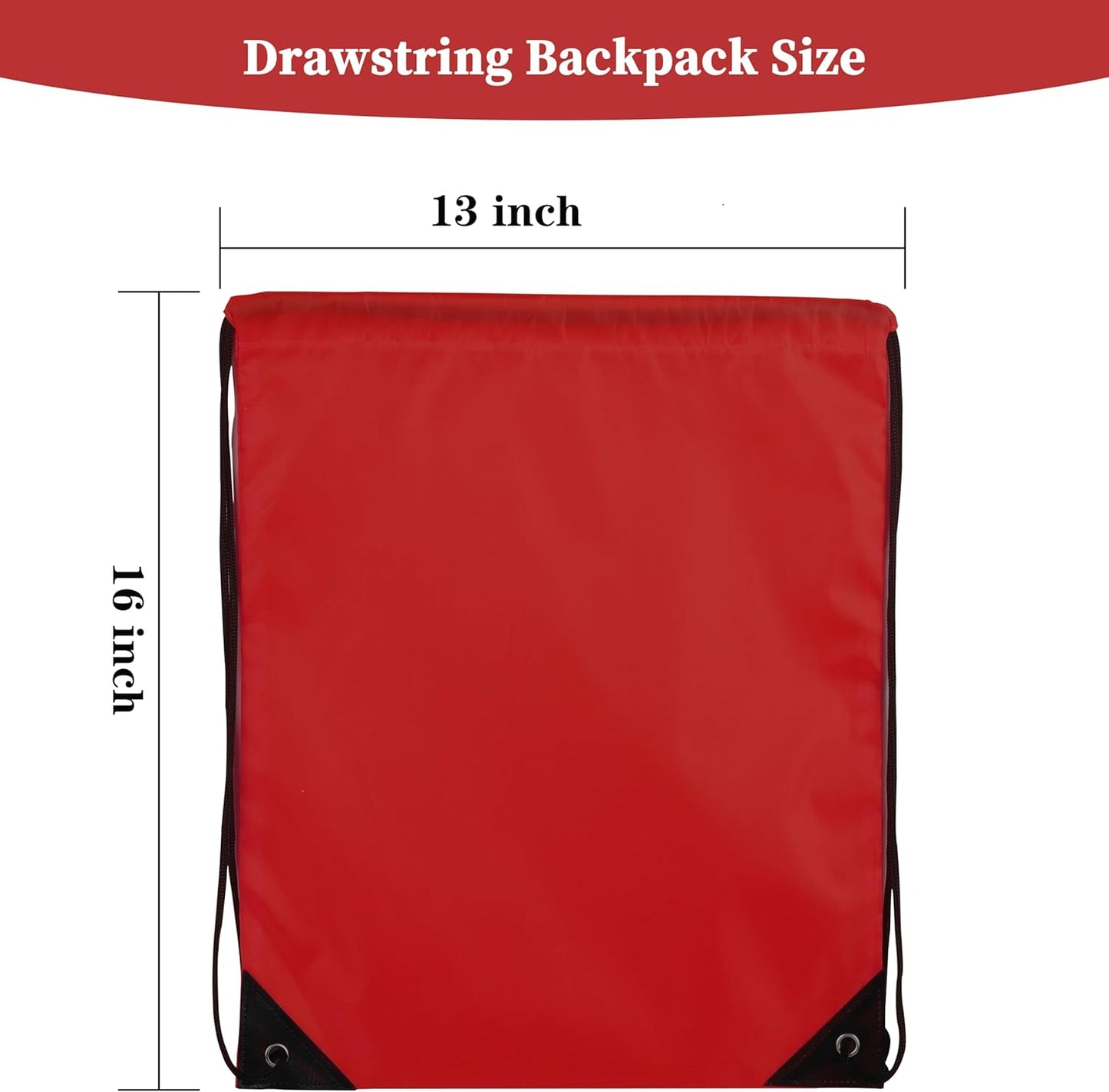 20 Colors Drawstring Backpack Bags Sack Pack Cinch Tote Sport Storage Polyester Bag for Gym Traveling