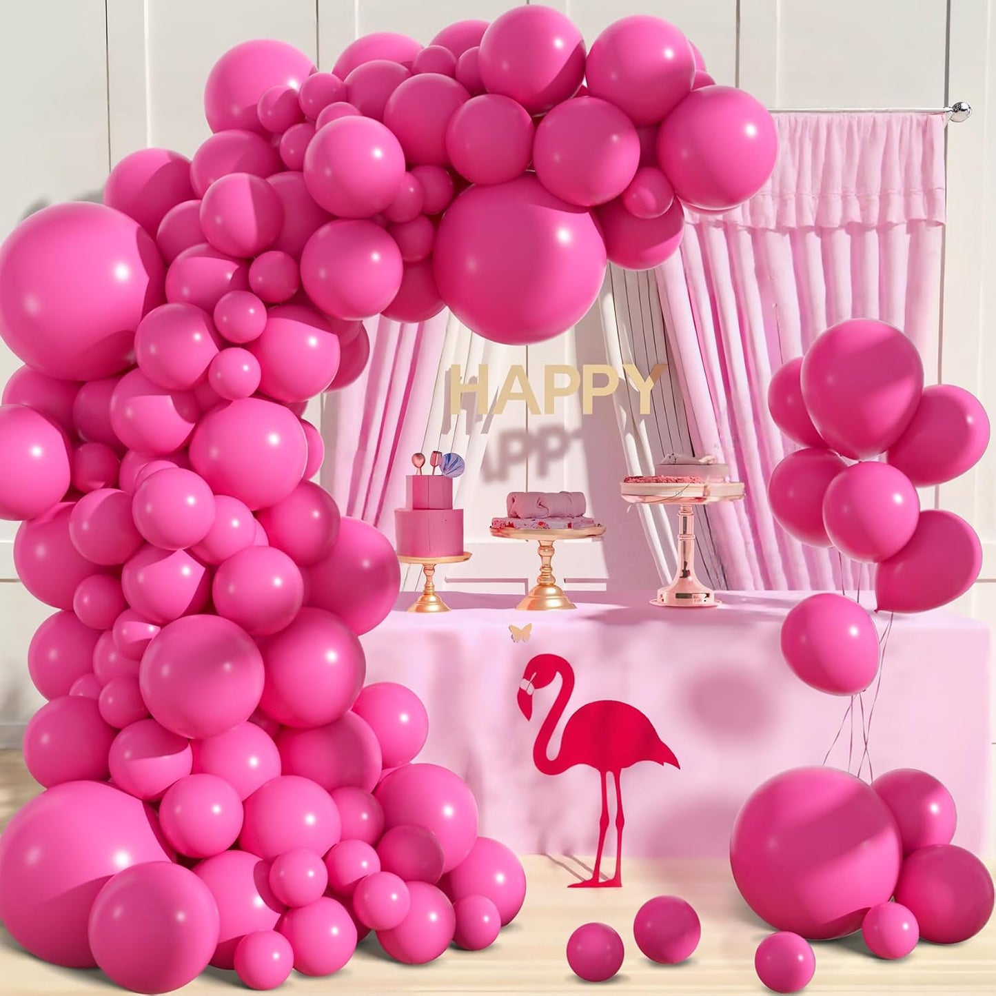 Amandir 153pcs White Sand Balloons Arch Garland Kit Different Sizes 18 12 10 5 Inch Cream Beige Sand White Latex Balloon for Birthday Boho Neutral Baby Shower Wedding Anniversary Party Decorations