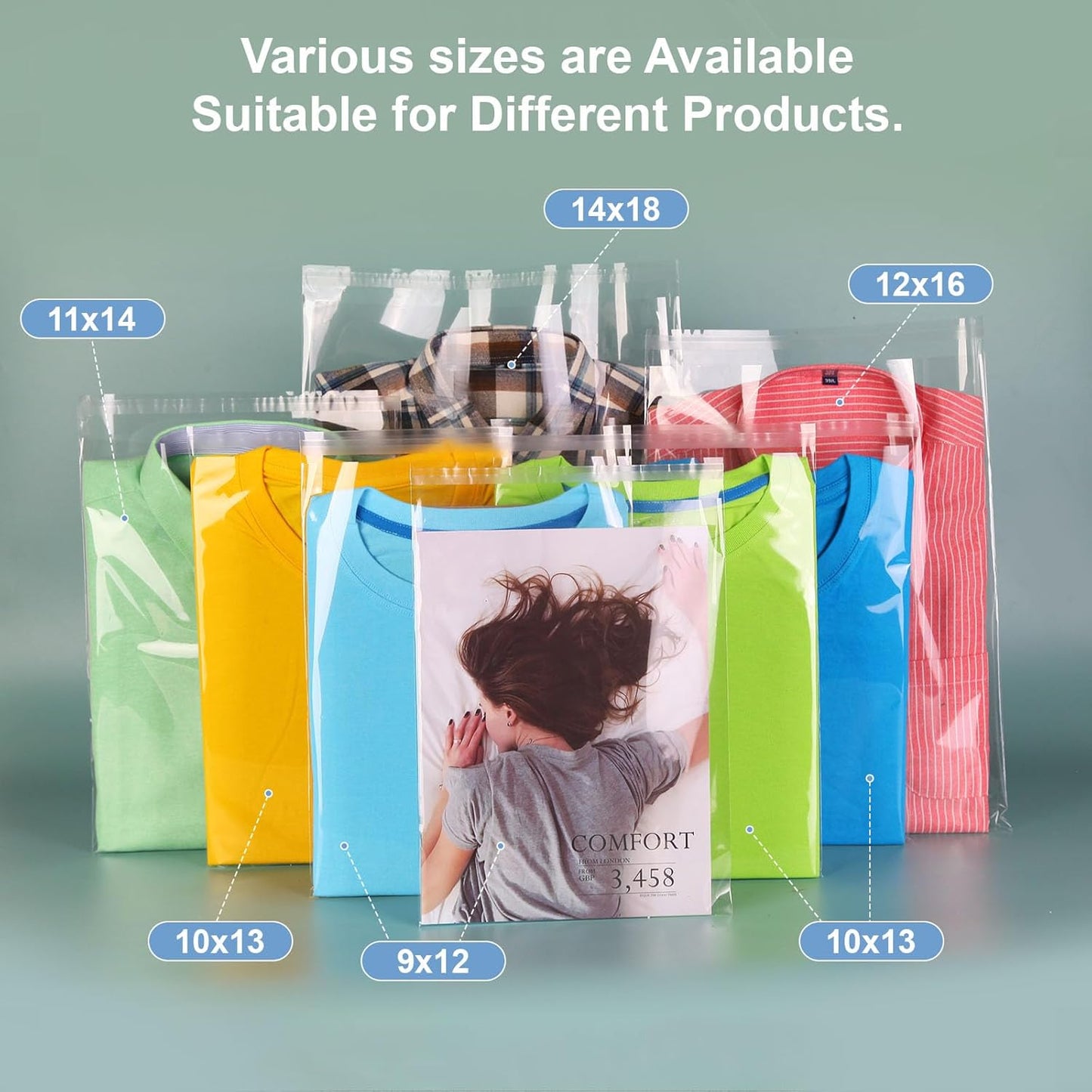 Clear Candy Bags 100pcs 6X10 Cellophane Treat Bag Party Favor Goodie Cake Pop Gift Apple Cello for Gift Baskets Bakery Cookie with Ties